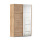 Eve 2 Door Sliding Wardrobe in Sonoma Oak with Mirror 