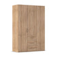 Rauch Eve Sonoma Oak 3 Door 3 Drawer Wardrobe