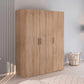 Rauch Eve Sonoma Oak 3 Door hinged Wardrobe in bedroom
