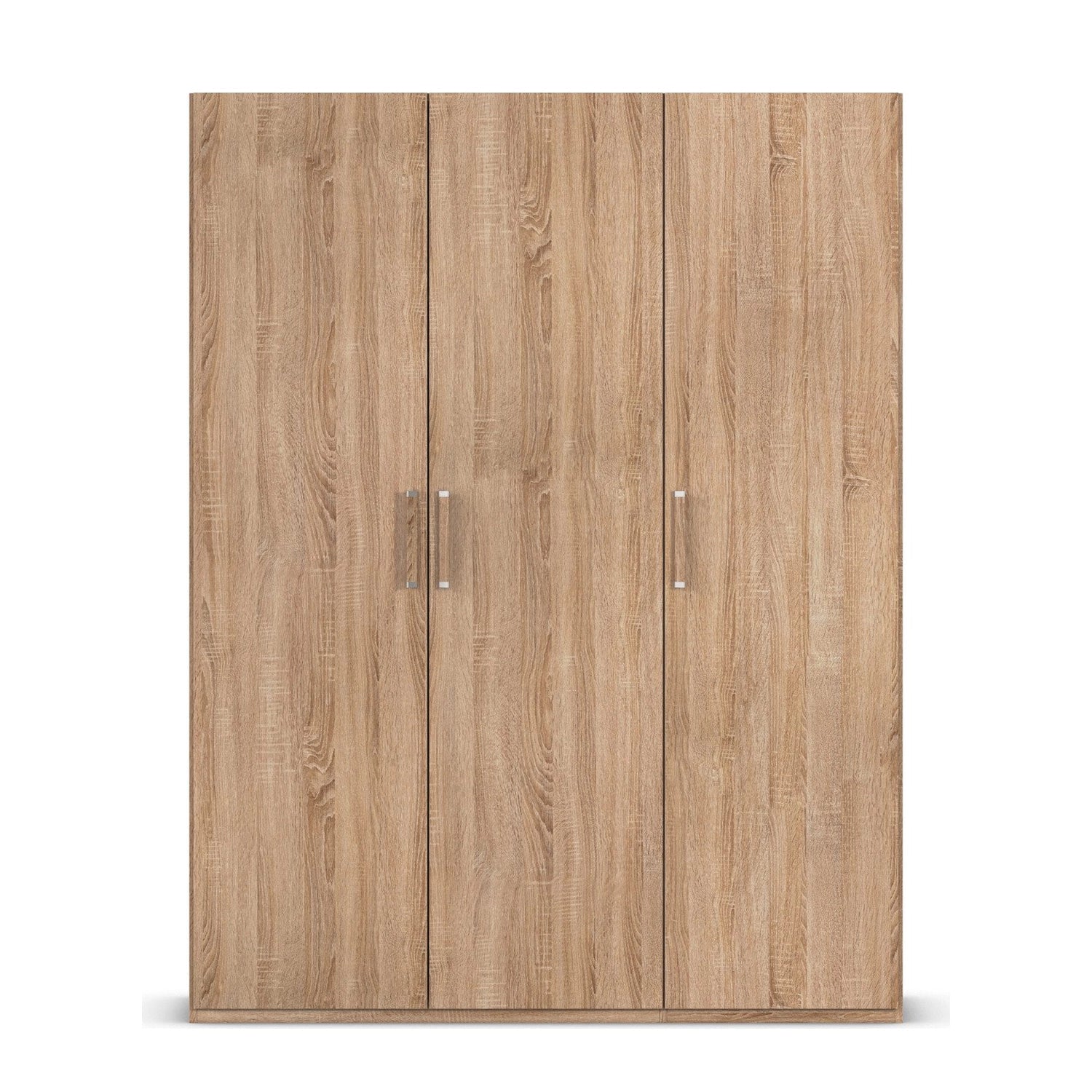 Without Mirror 3 Door Sonoma Oak hinged Wardrobe