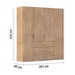 Rauch Eve Sonoma Oak 4 Door 3 Drawer Wardrobe height 223 cm