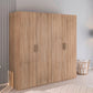 Rauch Eve Sonoma Oak 4 Door hinged Wardrobe in bedroom
