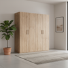 Rauch Evelyn 4 Door hinged wardrobe in Sonoma Oak