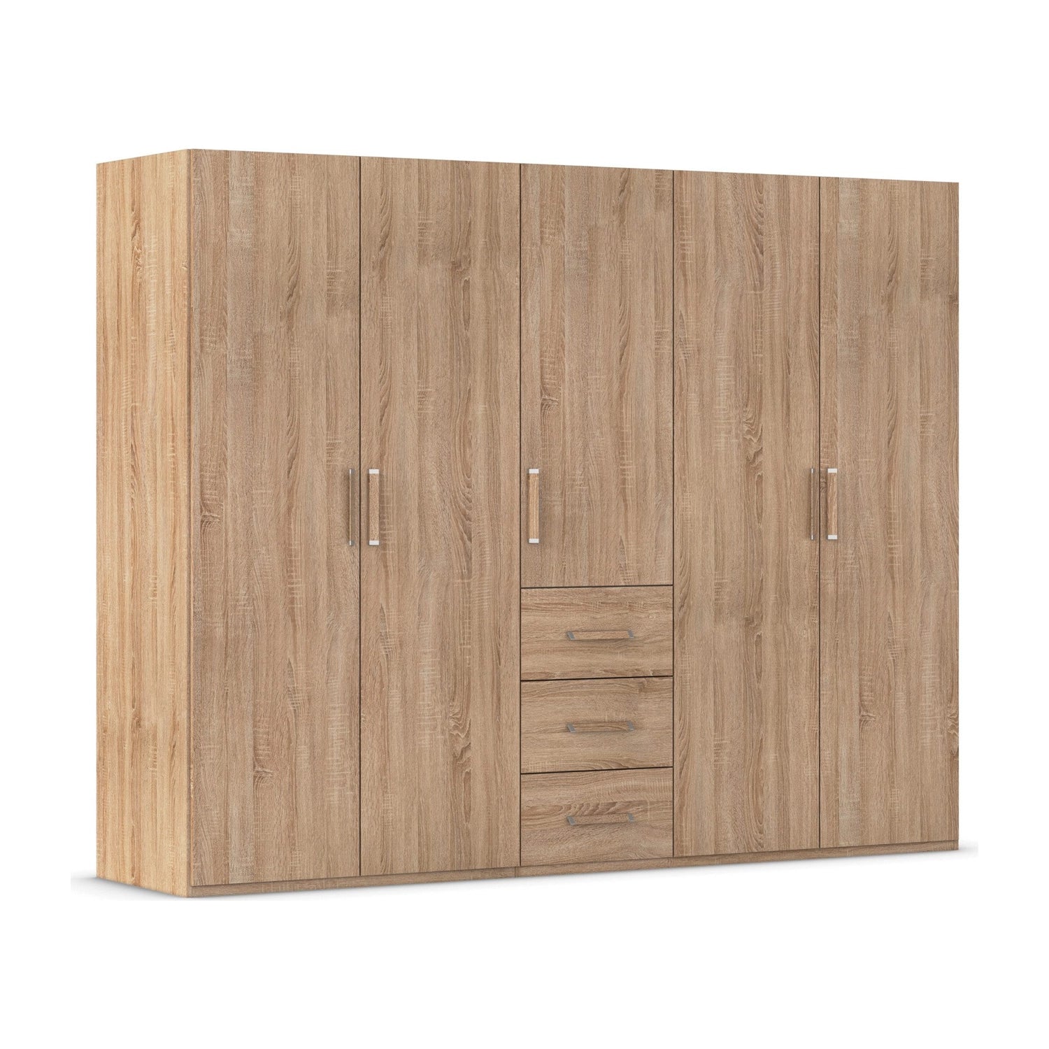 Rauch Eve Sonoma Oak 5 Door 3 Drawer Wardrobe