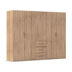Rauch Eve Sonoma Oak 5 Door 3 Drawer Wardrobe