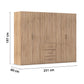 Rauch Eve Sonoma Oak 5 Door 3 Drawer Wardrobe height 197 cm
