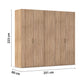 Rauch Eve Sonoma Oak 5 Door hinged Wardrobe Height 223 cm