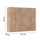 Rauch Eve Sonoma Oak 5 Door hinged Wardrobe Height 197 cm