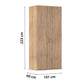 Rauch Eve Sonoma Oak 2 Door hinged Wardrobe Height 223 cm