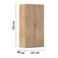 Rauch Eve Sonoma Oak 2 Door hinged Wardrobe Height 197 cm