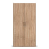 Without Mirror Small sonoma oak  hinged Wardrobe