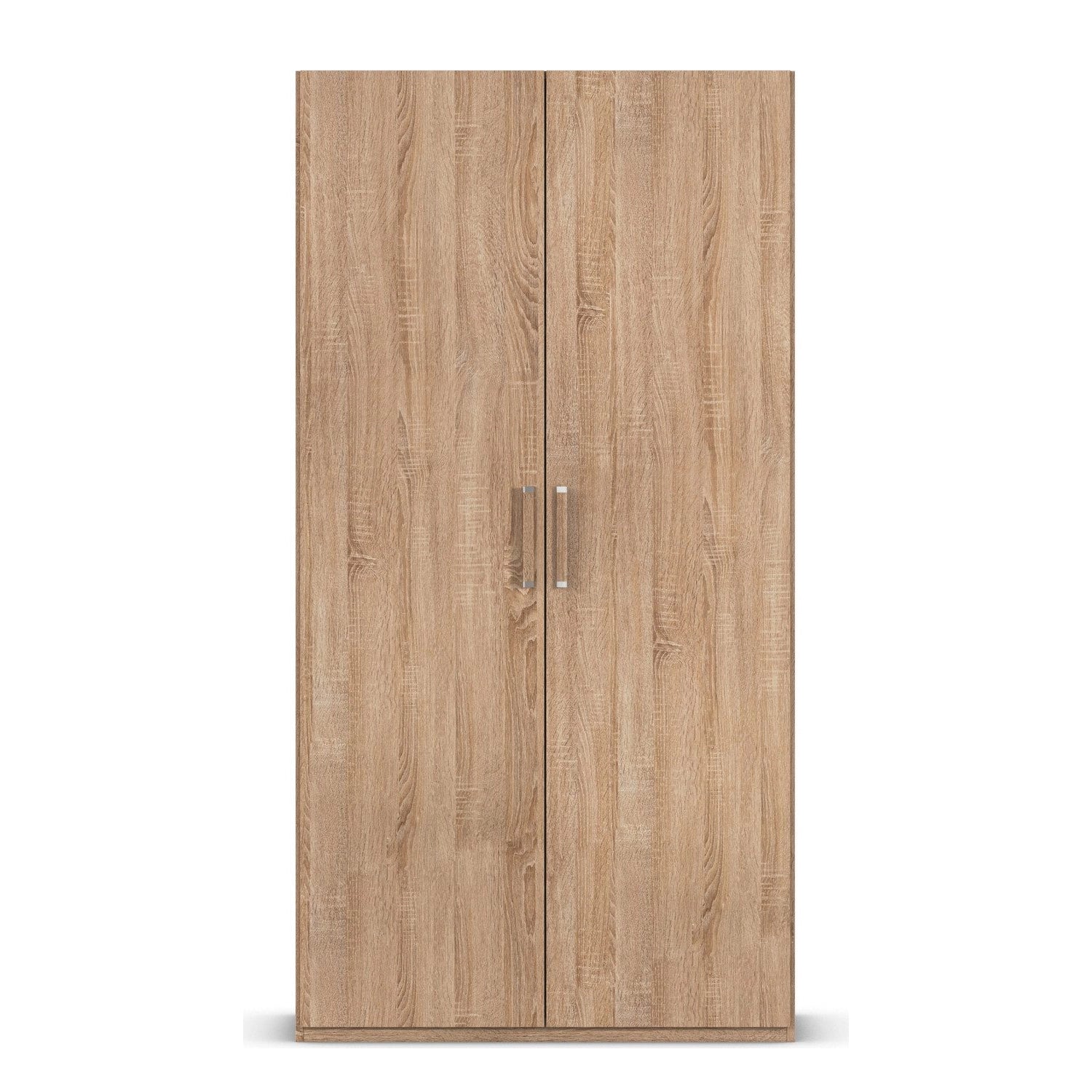 Without Mirror Small sonoma oak  hinged Wardrobe