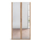 With Mirror Small sonoma oak  hinged Wardrobe