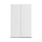 Without Mirror White Small White Sliding Door Wardrobe
