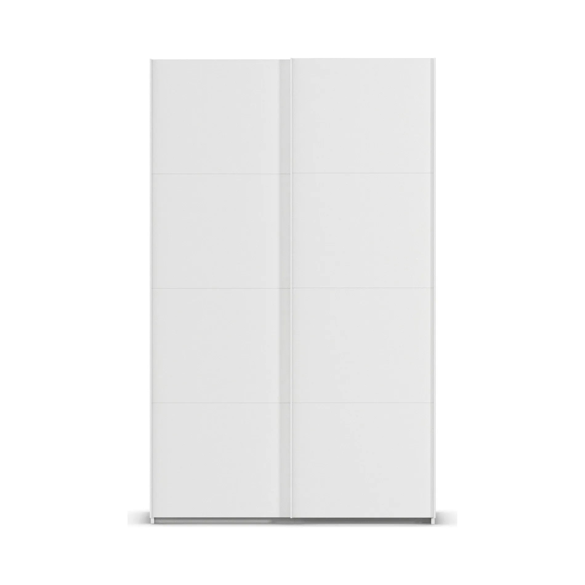 Without Mirror White Small White Sliding Door Wardrobe