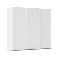 Rauch White decor wardrobe with 3 sliding doors on a white background