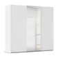Rauch Eve White 3 Door Sliding Wardrobe with Mirror – 242cm Wide