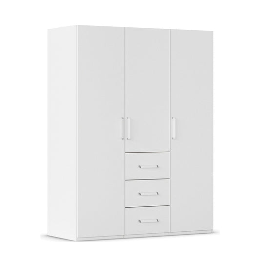 Rauch Eve White 3 Door 3 Drawer Wardrobe
