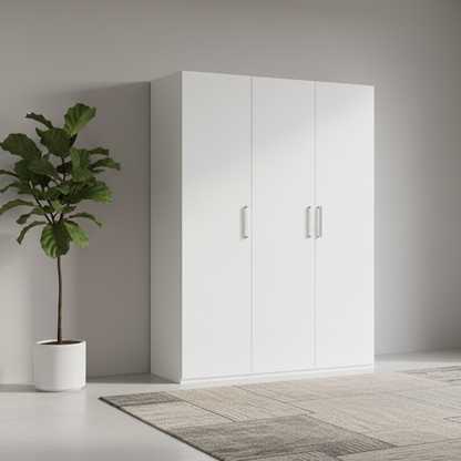 Rauch Evelyn white three Door Hinged Wardrobe Width 151cm