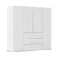 Rauch Eve White 4 Door 3 Drawer Wardrobe