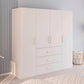 Rauch Eve White 4 Door 3 Drawer Wardrobe in bedroom