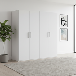 Eve White 4 door Hinged Wardrobe