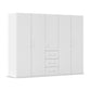 Rauch Eve White 5 Door 3 Drawer Wardrobe