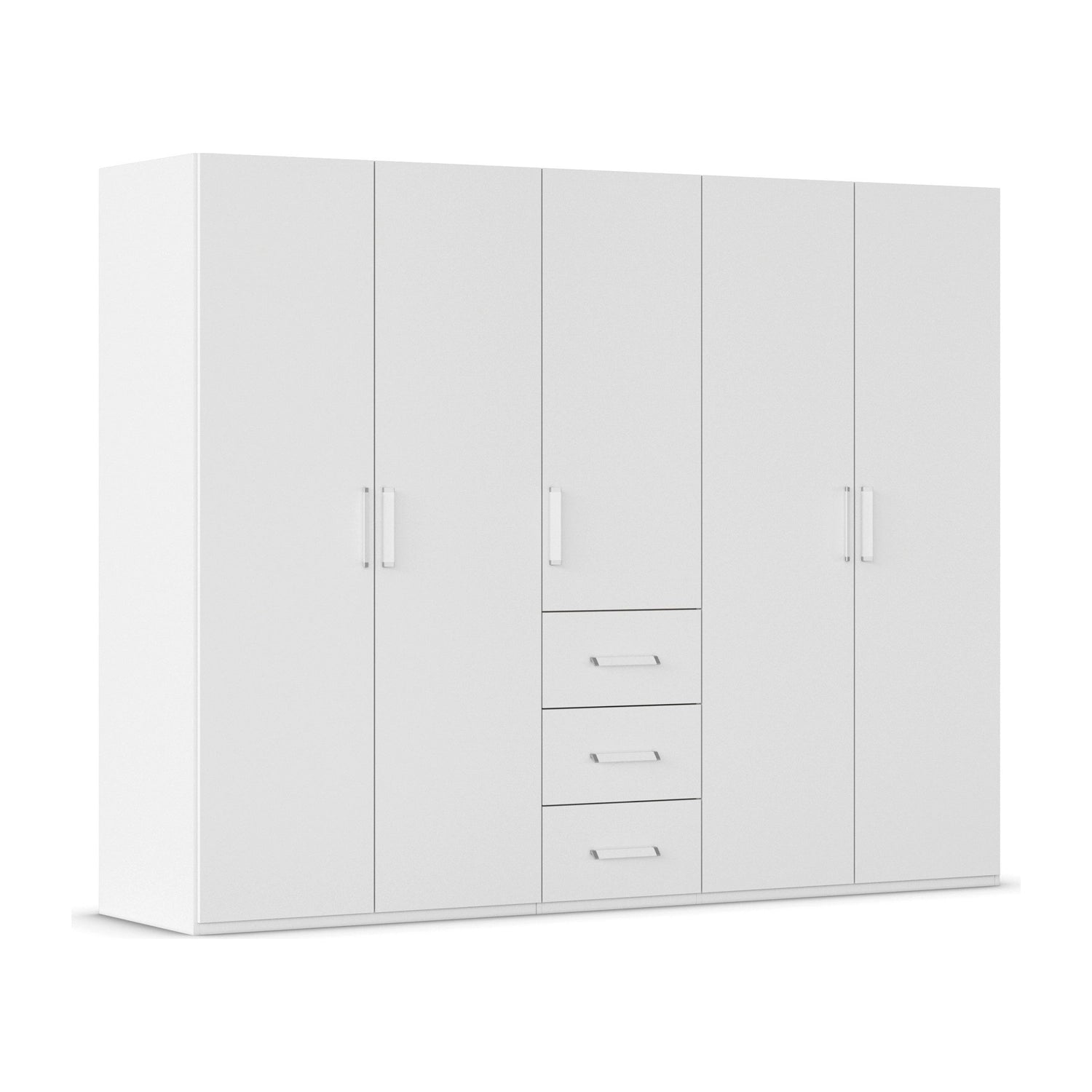 Rauch Eve White 5 Door 3 Drawer Wardrobe