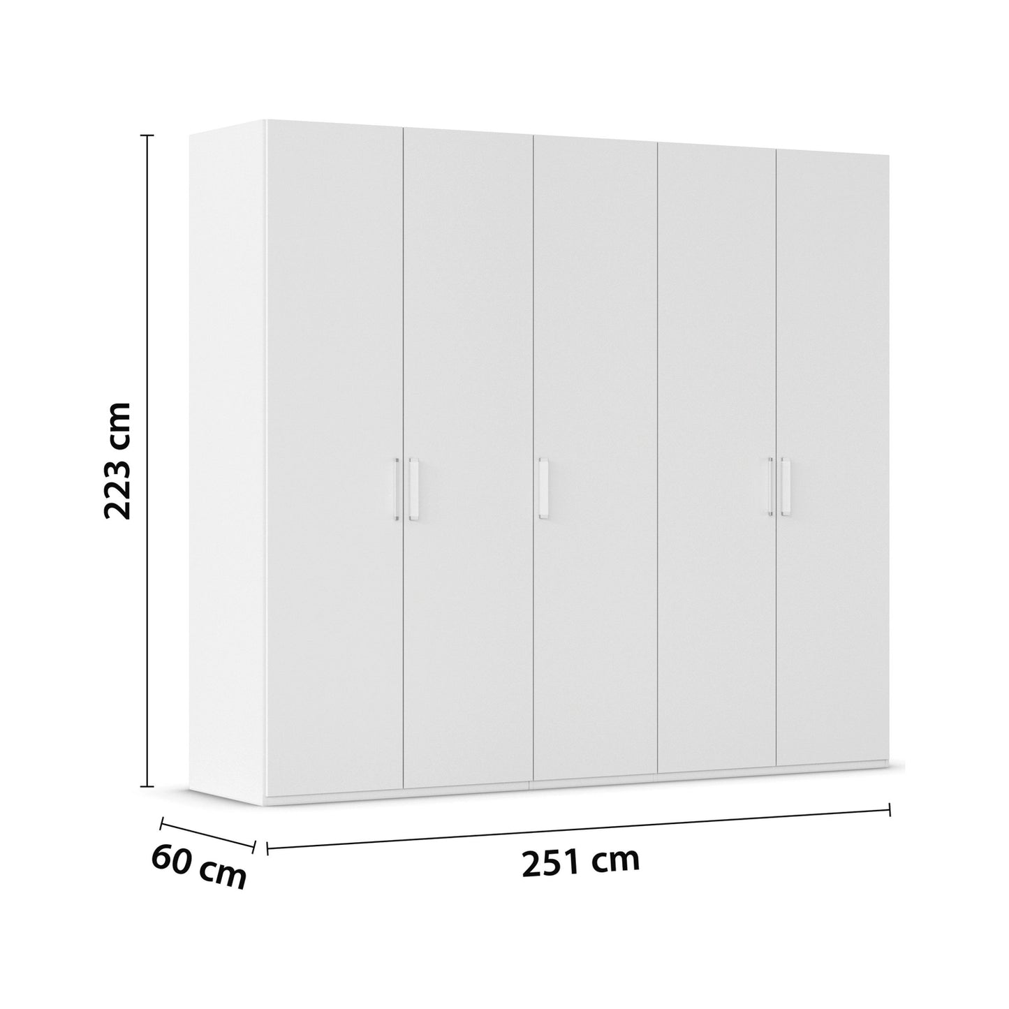 Rauch Eve White 4 Door hinged Wardrobe Height 223 cm