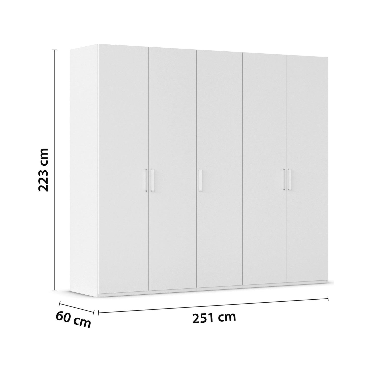 Rauch Eve White 4 Door hinged Wardrobe Height 223 cm