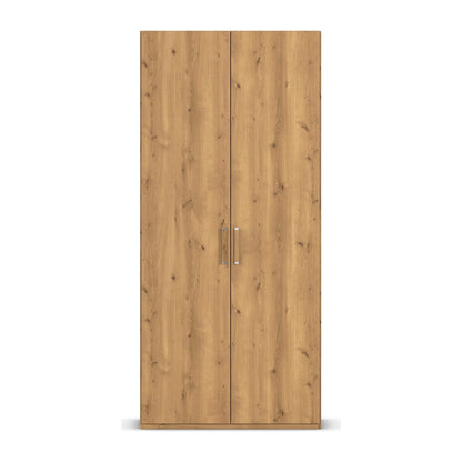 Without Mirror Small wild Oak hinged Wardrobe