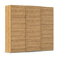 Large 3 Door Wooden Sliding Door Wardrobe Length 242cm 