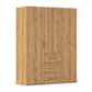 Rauch Eve Wild Oak 3 Door 3 Drawer Wardrobe