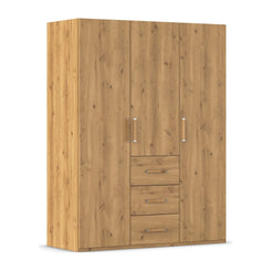 Rauch Eve Wild Oak 3 Door 3 Drawer Wardrobe