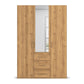 With Mirror 3 Door 3 Drawer Wild Oak Wardrobe