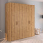 Rauch Eve Wild Oak 4 Door hinged Wardrobe in bedroom