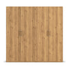 Without Mirror 4 Door Wild Oak hinged Wardrobe