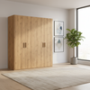 Rauch Evelyn oak four Door Hinged Wardrobe Width 201cm