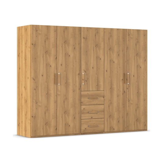 Rauch Eve Wild Oak 5 Door 3 Drawer Wardrobe