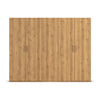 Without Mirror 5 Door Wild Oak hinged Wardrobe