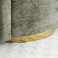 Flora Olive Chenille Swivel Accent Chair with Gold Base - Pendle Village Furniture
