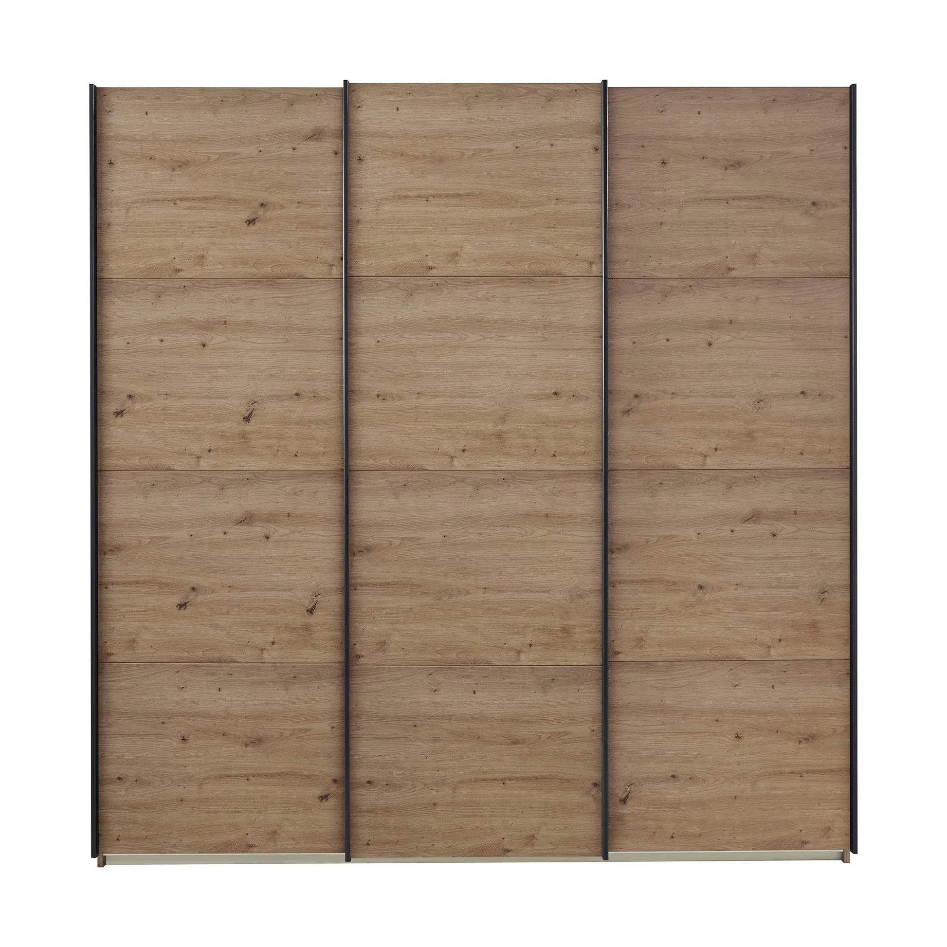 Forms Artisan Oak 3 Door Sliding Wardrobe - Front view