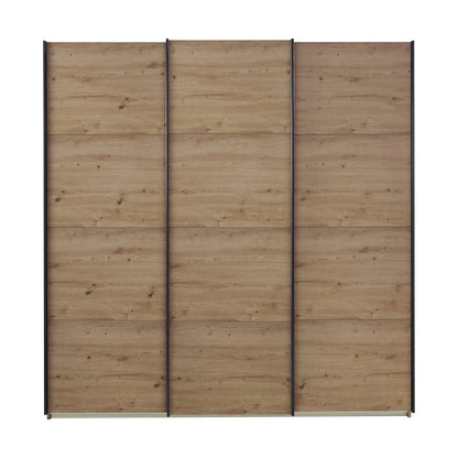 Forms Artisan Oak 3 Door Sliding Wardrobe - Front view