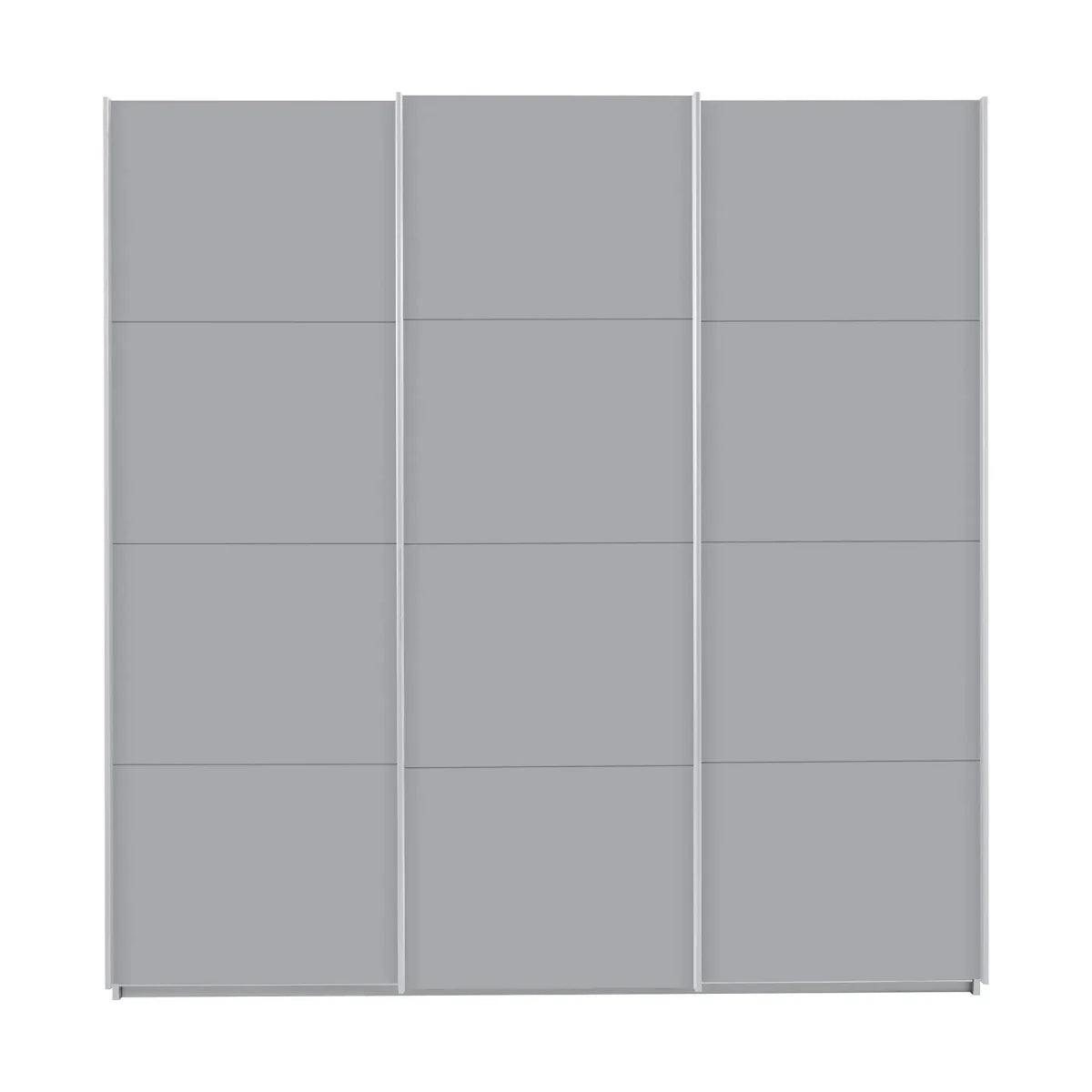 Forms Decor Silk Grey 3 Door Sliding Wardrobe - Front view