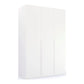 Frans 151cm Decor 3 Door Hinged Wardrobe in White
