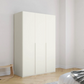 Frans 151cm Decor 3 Door Hinged Wardrobe in White - Styled in a Bedroom