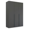 Frans 151cm Decor 3 Door Hinged Wardrobe in Graphite 