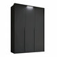Frans 151cm Decor 3 Door Hinged Wardrobe with passepartout frame - Led light