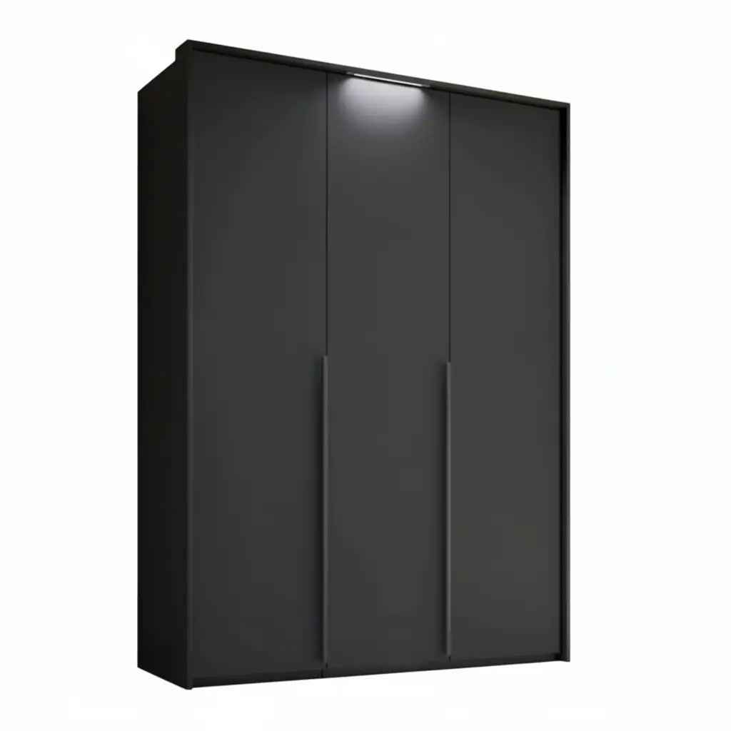 Frans 151cm Decor 3 Door Hinged Wardrobe with passepartout frame - Led light