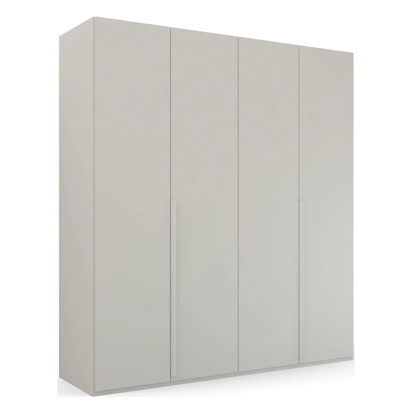 Frans 200cm Decor 4 Door Hinged Wardrobe in Silk Grey